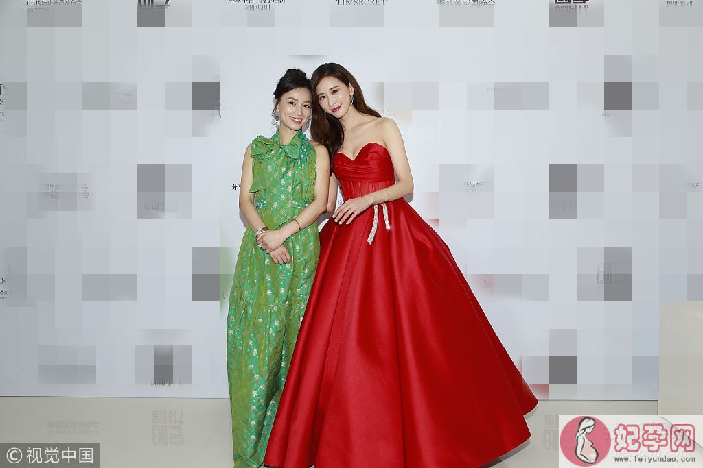 林志玲穿大红色抹胸裙美艳似公主 与张庭组红绿CP