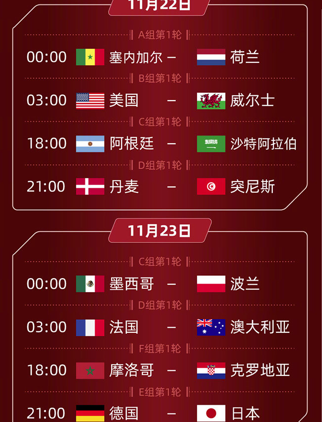 2022年世界杯直播在哪可以观看 2022年世界杯什么时候开始