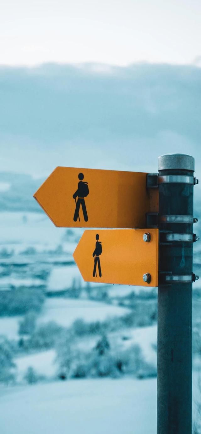 手机壁纸高清道路和远方（手机壁纸清新简约路标）(24)