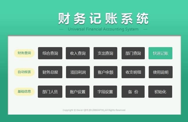 自制excel记账管理系统教程（制作的Excel自动账务记账系统）(1)