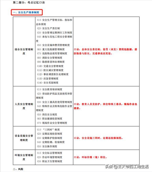注安90个必考知识点（请大数据把我推给今年考注安的朋友）(2)