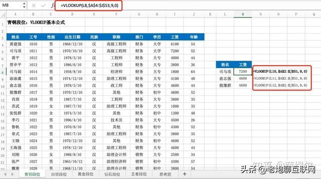 excel常用函数汇总vlookup（数据分析岗必备的VLOOKUP）(2)