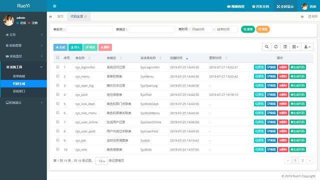 推荐一款码云GVP级别Star近1W的开源Java后台管理系统（推荐一款码云GVP级别Star近1W的开源Java后台管理系统）(6)