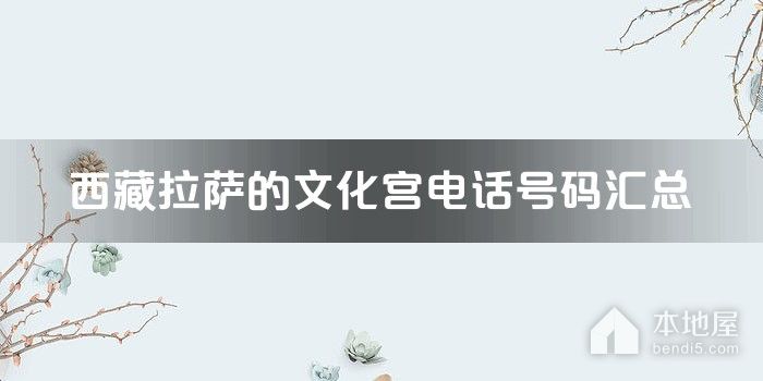 西藏拉萨的文化宫电话号码汇总