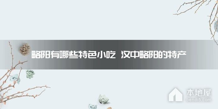 略阳有哪些特色小吃 汉中略阳的特产