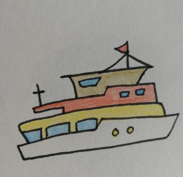 陆地轨道交通工具科幻画（海上交通工具画起来）(4)