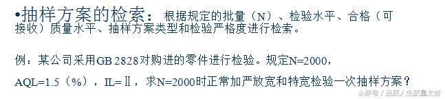 AQL抽样标准怎么定（基于GB2828的AQL和抽样系统详解）(14)
