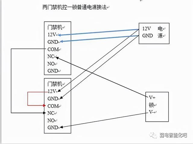 门禁系统完整接线图（各种门禁系统接线图）(5)