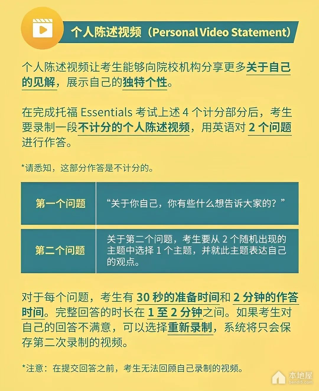 托福Essentials考试考什么