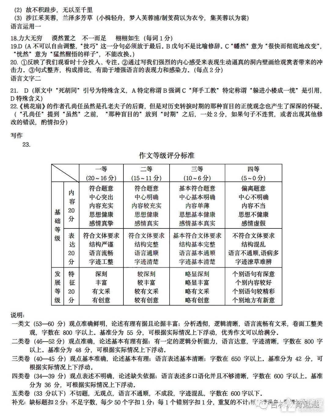 东北三省三校高三一模语文试题及答案（2023）