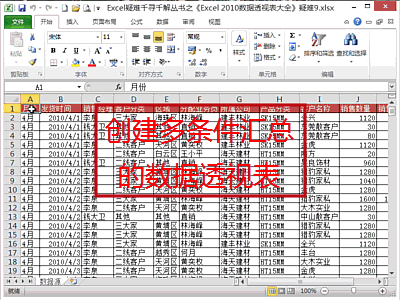 excel中怎么新建数据透视表（不同的数据源格式）(7)