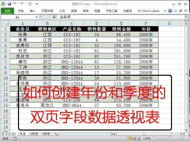 excel中怎么新建数据透视表（不同的数据源格式）(4)