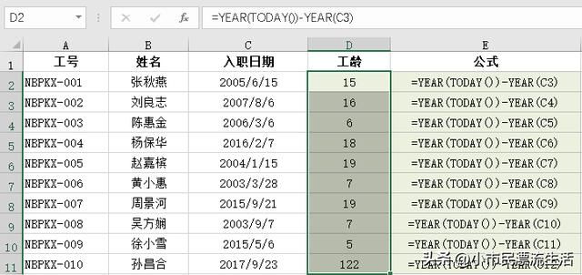 today函数自动更新剩余天数（显示当前日期TODAY函数应用技巧）(4)