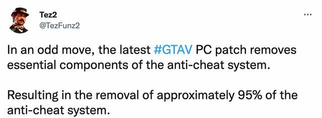 gtaol无敌bug：整波大的曝GTAOLPC移除了95