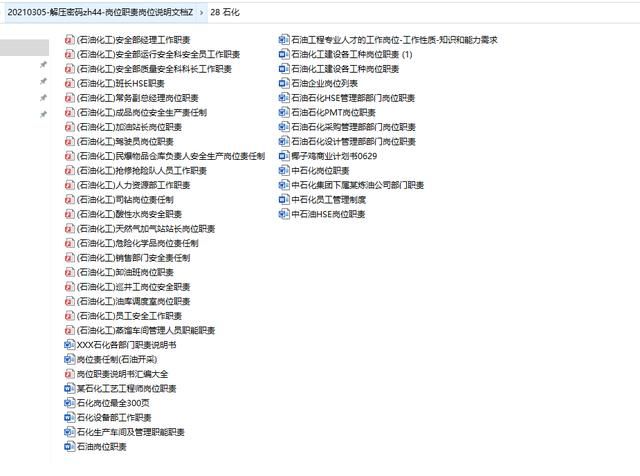 岗位职责表格模板：岗位职责岗位说明文档(7)