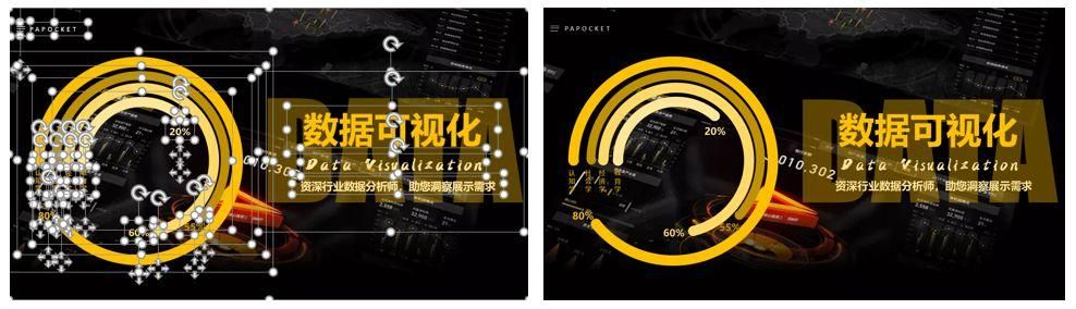 如何做ppt的柱状图：104页PPT环形柱状图表(25)