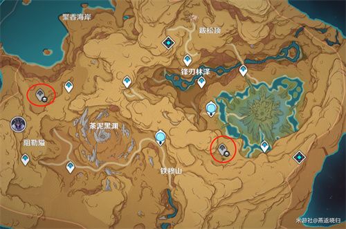 原神浮罗囿和荒石苍漠地下锚点怎么解锁 浮罗囿荒石苍漠地下锚点位置解锁攻略