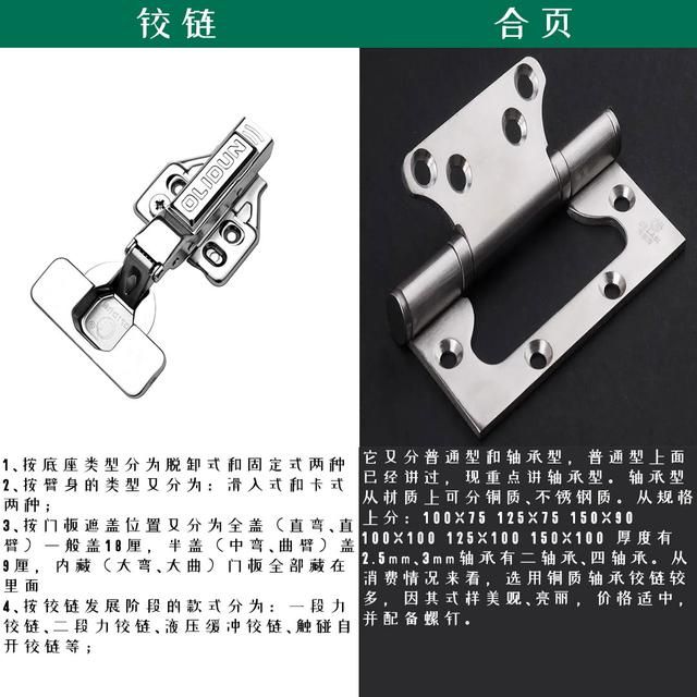 合页和铰链是一个意思不 合页和铰链之间的区别完全不一样应用场景也有很大的区别