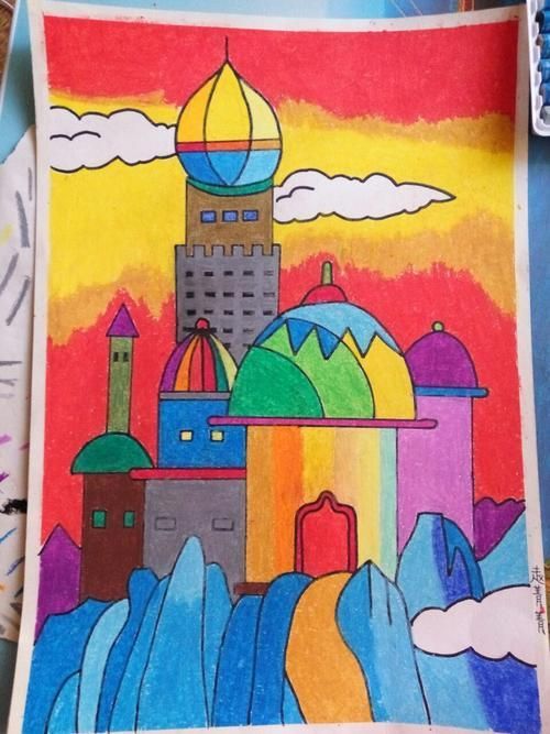 油画棒经典色系绘画超简单 儿童最喜欢的绘画工具之一(11)