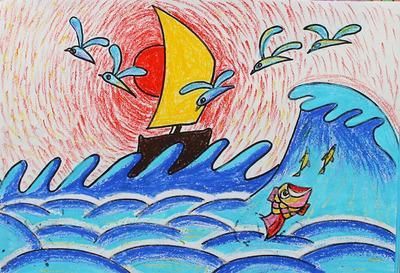 油画棒经典色系绘画超简单 儿童最喜欢的绘画工具之一(15)