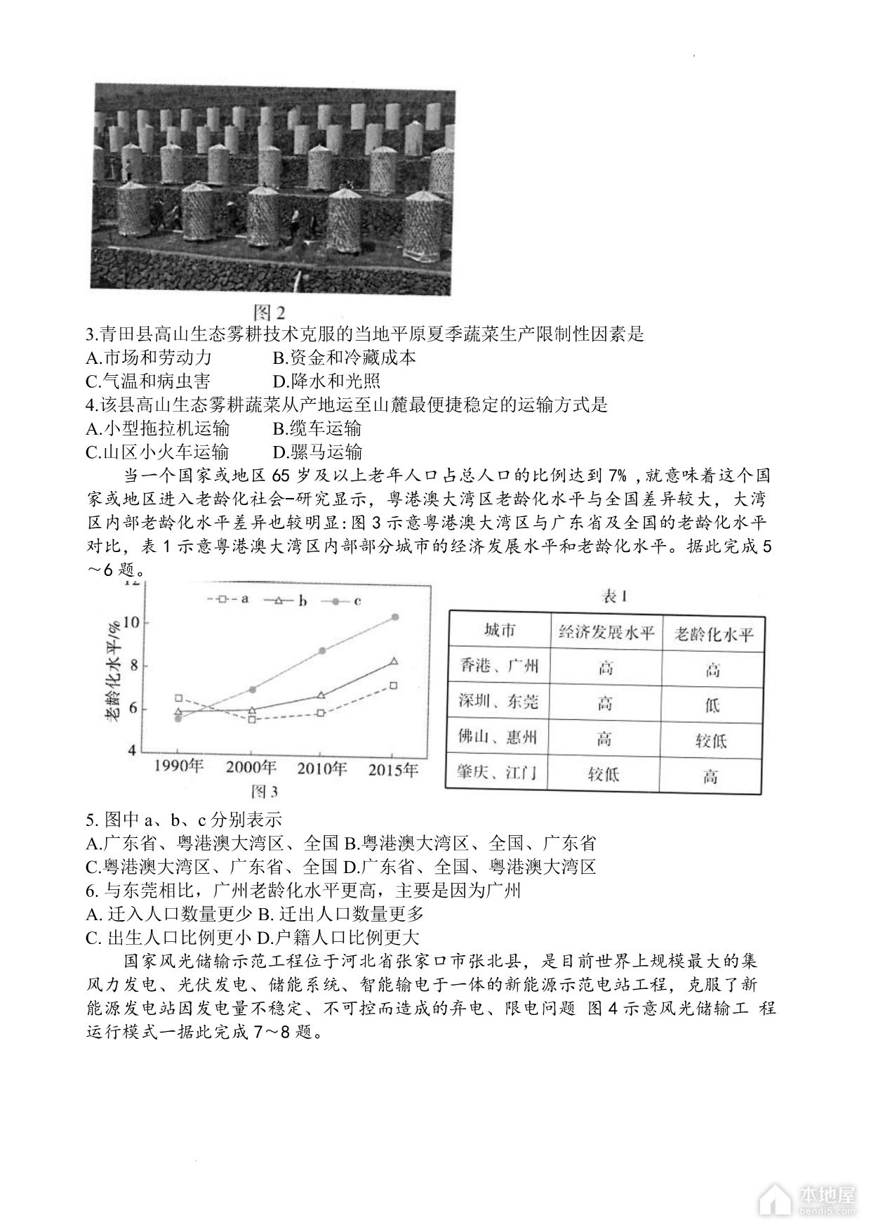 广东省高三二模地理试题及参考答案（2023）