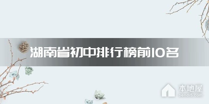 湖南省初中排行榜前10名