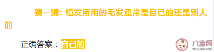 蚂蚁庄园植发所用的毛发是自己的还是别人的 7月19日答案解析