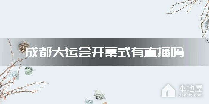 成都大运会开幕式有直播吗