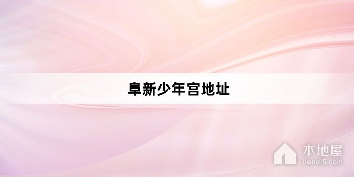 阜新少年宫地址