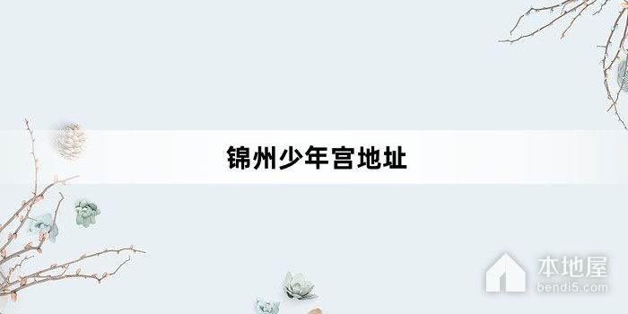 锦州少年宫地址